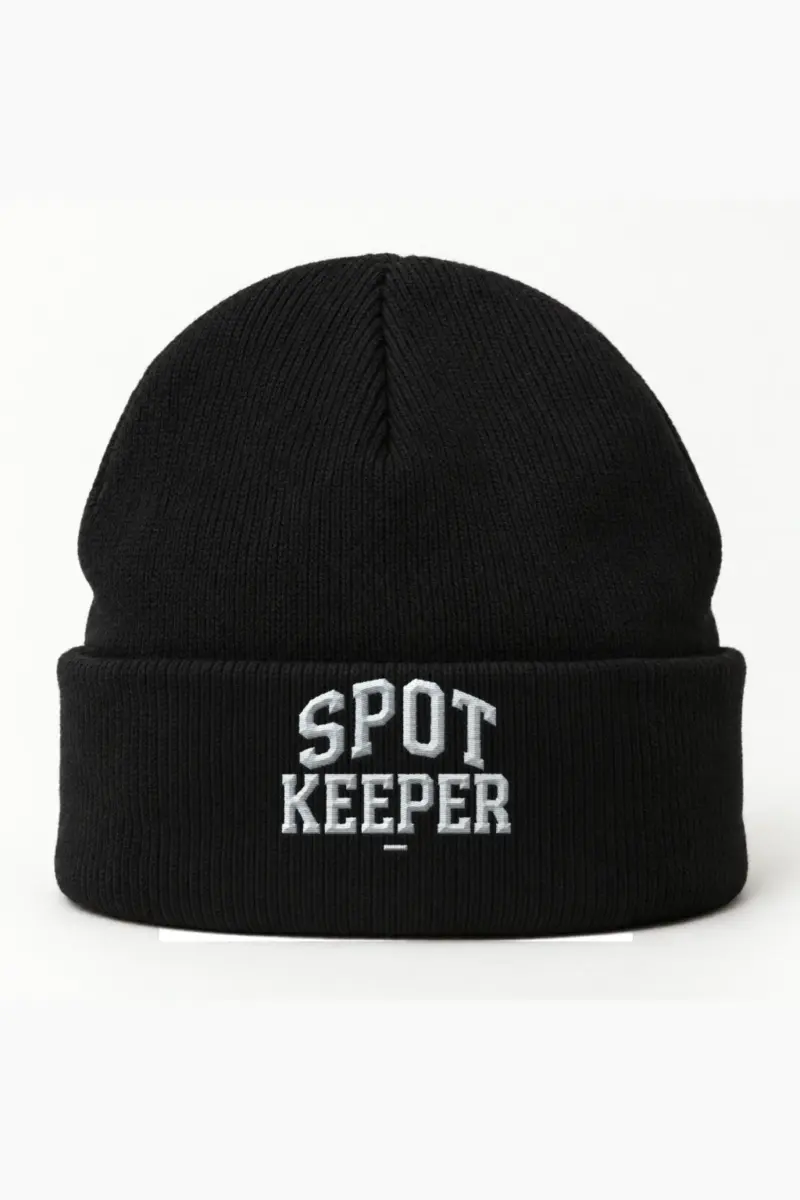 "Spot Keeper" Cuffed Beanie · Embroidered