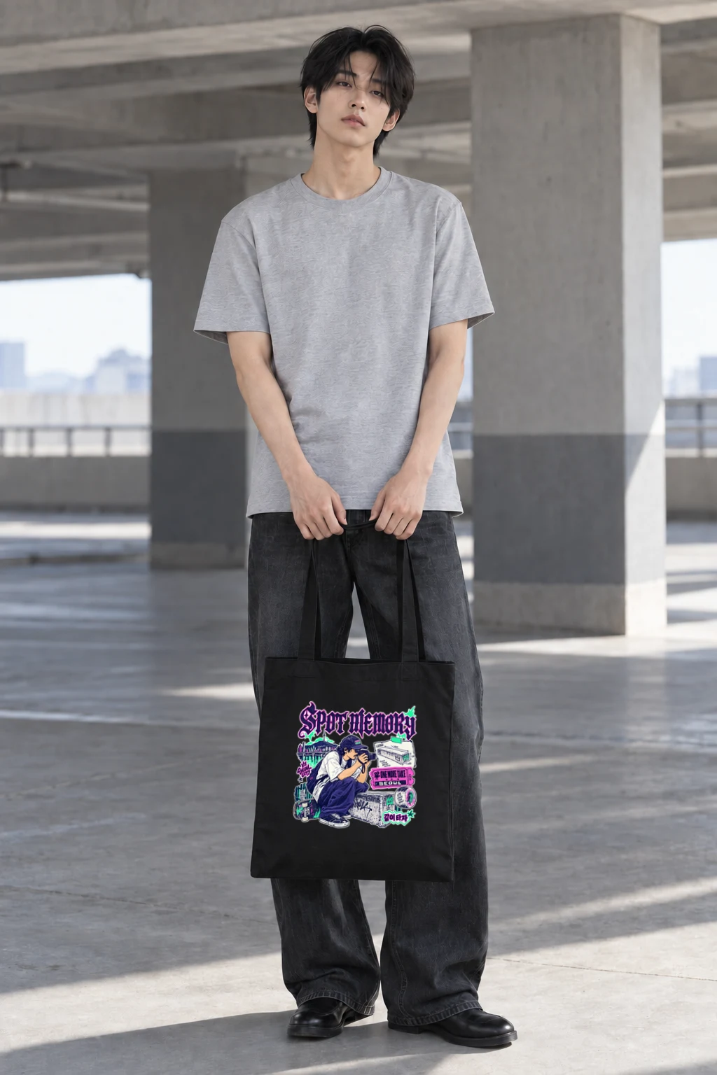 "Spot Memory Seoul" Classic Cotton Tote Bag