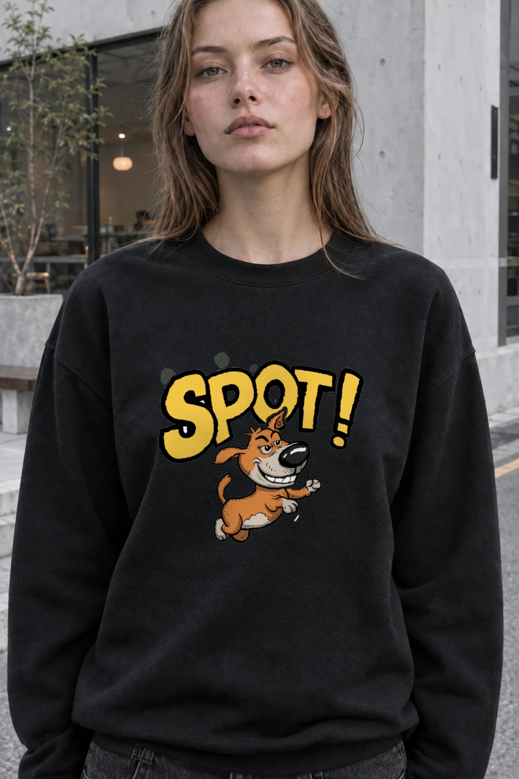 "Spot Run" Heavy Blend Unisex Crewneck Sweatshirt | Gildan 18000