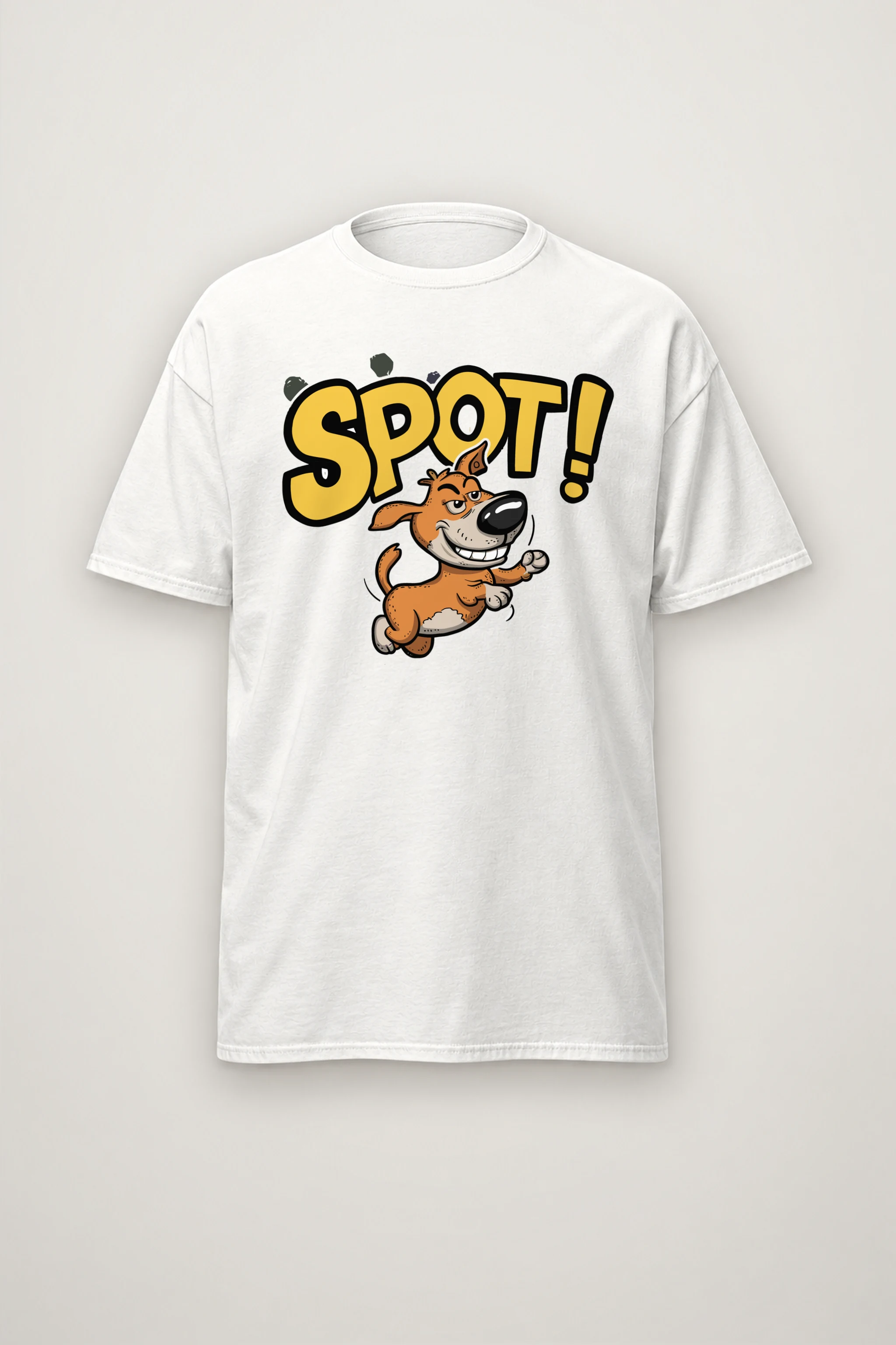 "Spot Runner" Heavyweight Unisex Crewneck T-shirt