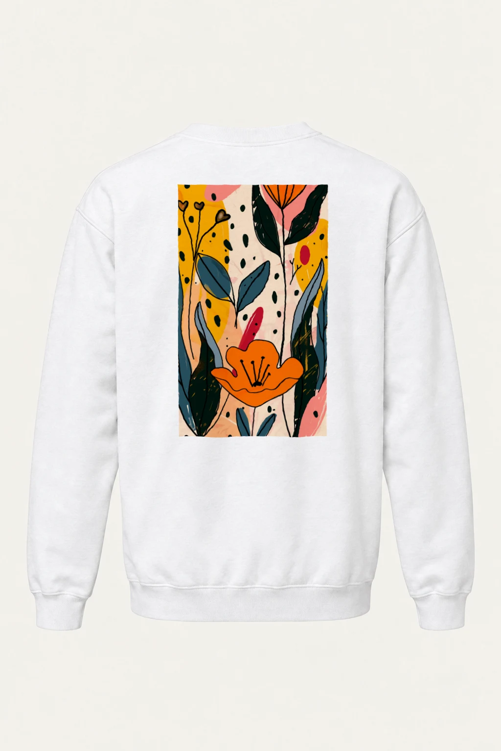 "Spring Botanical" Heavy Blend Unisex Crewneck Sweatshirt | Gildan 18000