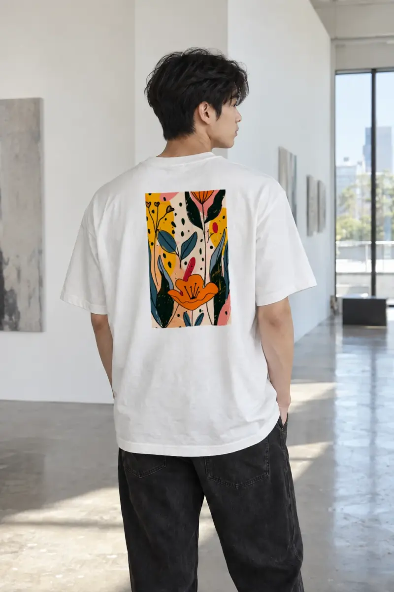 "Spring Foliage" Heavyweight Unisex Crewneck T-shirt | Gildan 5000