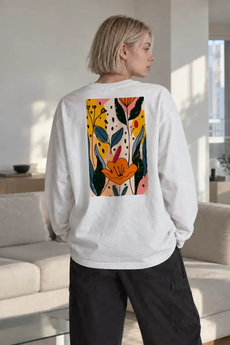 "Spring Garden Lines" Unisex Longsleeve T-shirt | Gildan 2400