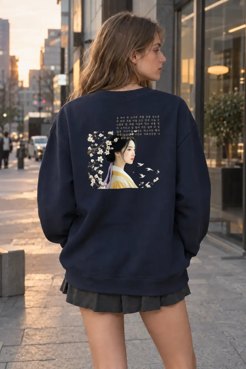 "Spring Maiden" Heavy Blend Unisex Crewneck Sweatshirt | Gildan 18000