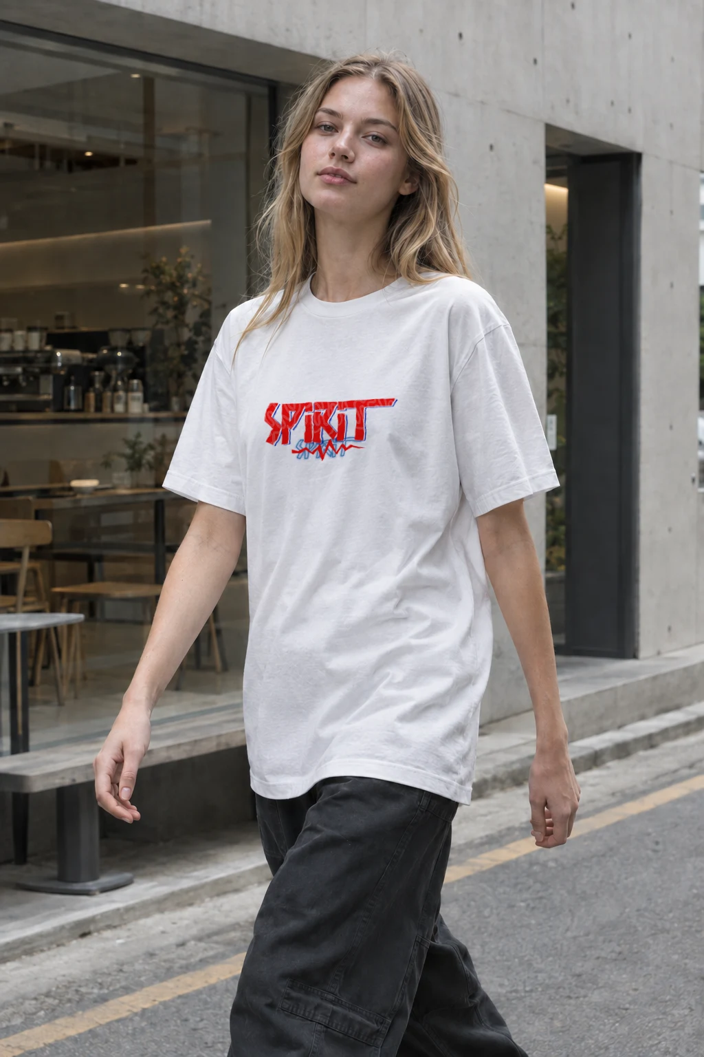 "Sprint Run" Heavyweight Unisex Crewneck T-shirt | Gildan 5000