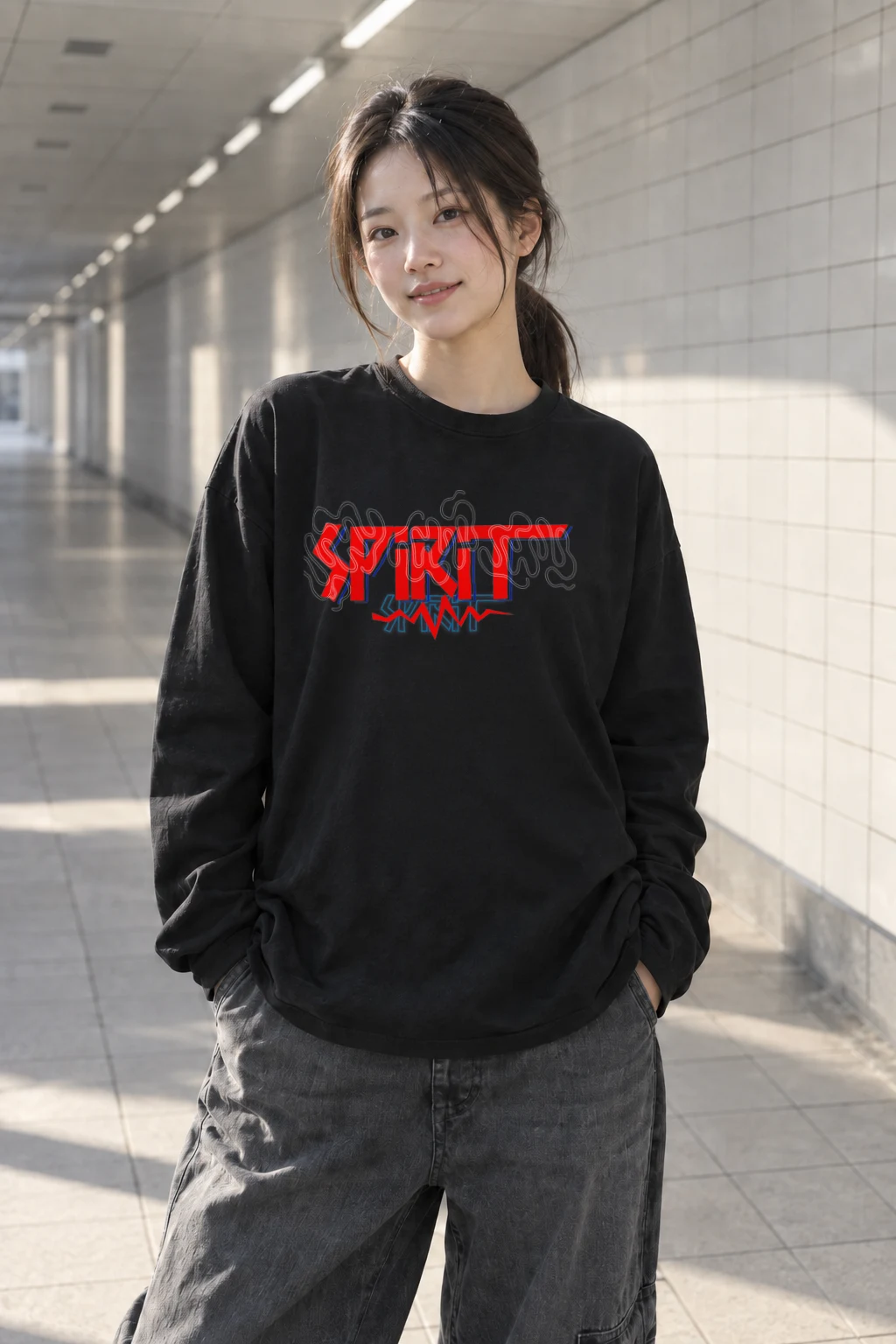 "Sprint Run" Unisex Longsleeve T-shirt | Gildan 2400