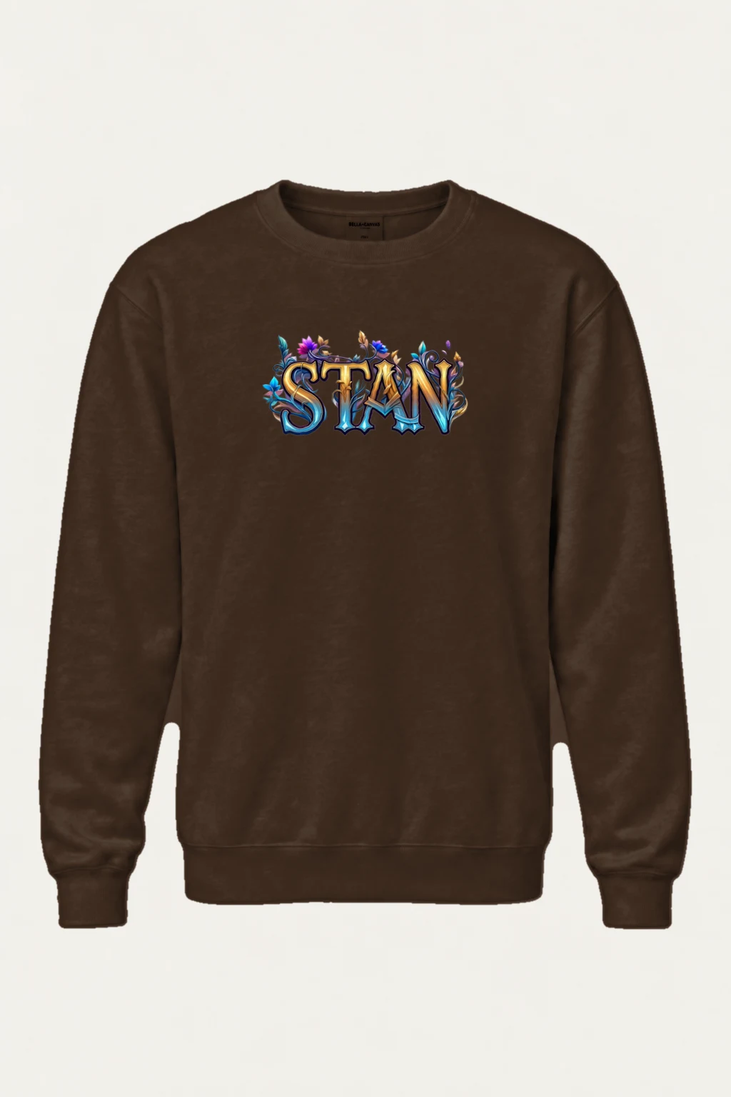 "Stan Floral Script" Heavy Blend Unisex Crewneck Sweatshirt | Gildan 18000
