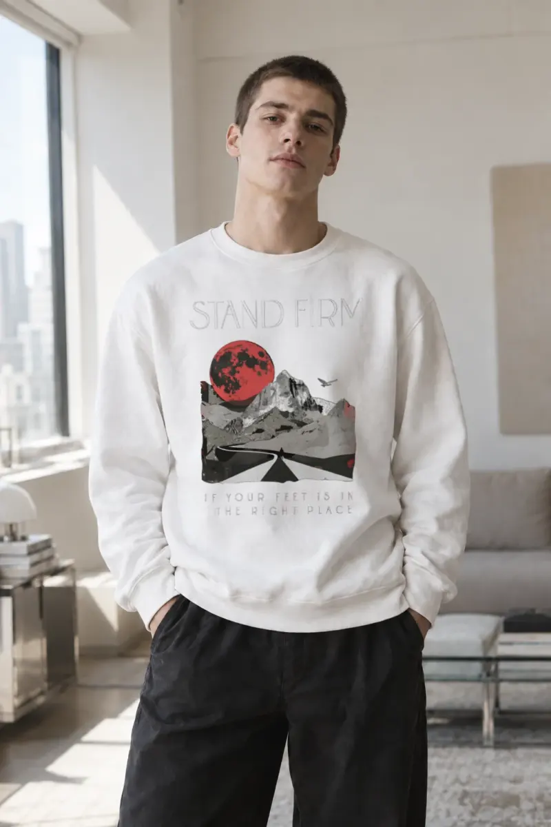 “Stand Firm” Heavy Blend Unisex Crewneck Sweatshirt | Gildan 18000
