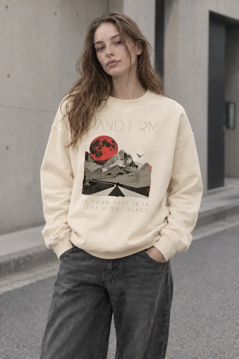 "Stand Firm" Unisex Sponge Fleece Crewneck Sweatshirt | Bella + Canvas 3901