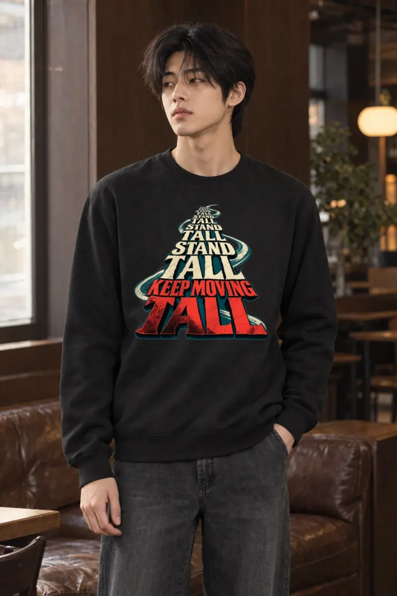 "Stand Tall" Heavy Blend Unisex Crewneck Sweatshirt | Gildan 18000