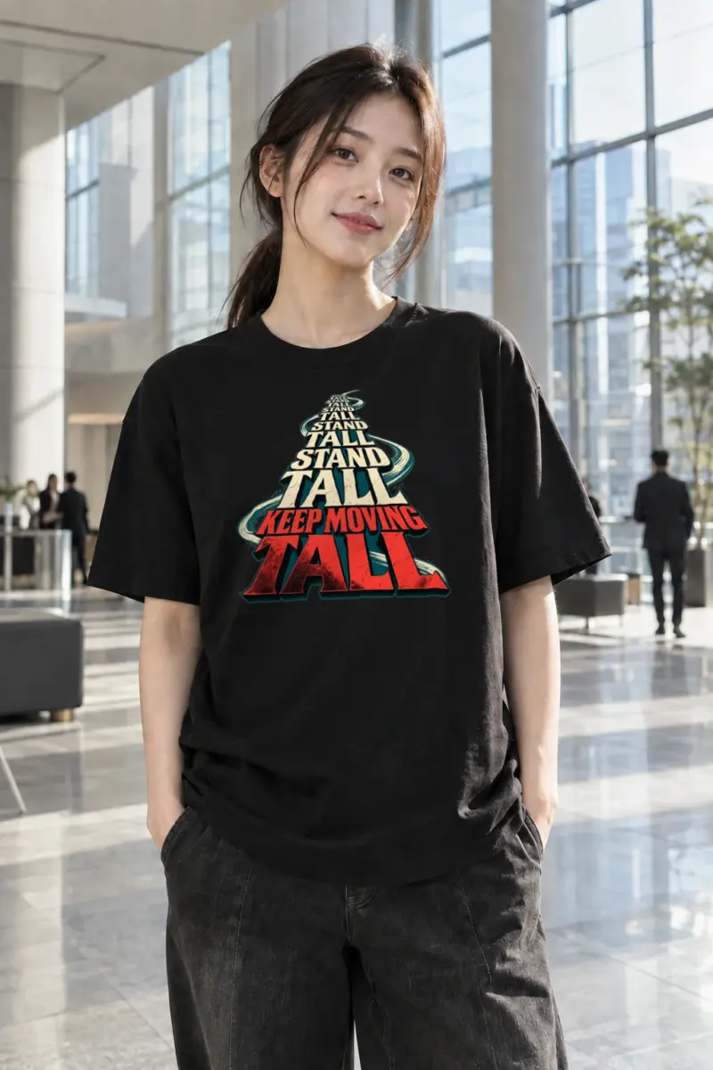 "Stand Tall" Heavyweight Unisex Crewneck T-shirt | Gildan 5000
