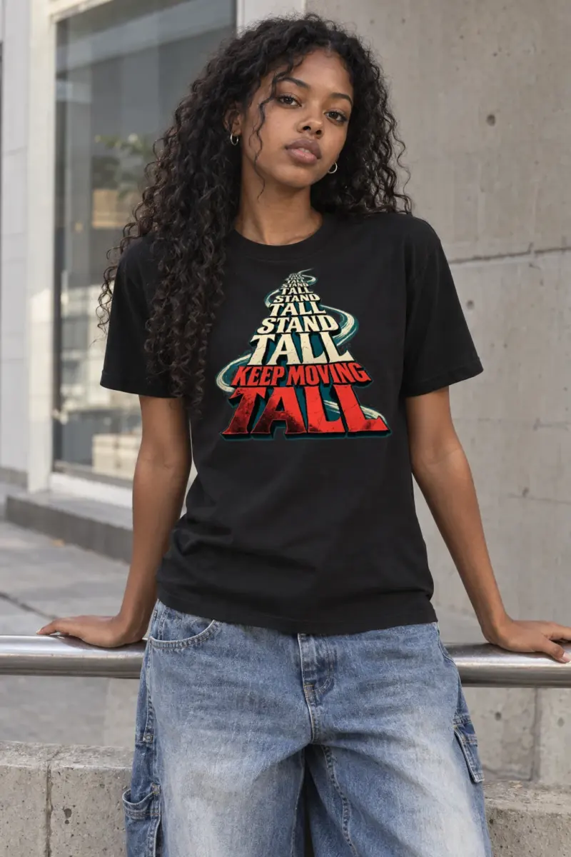 "Stand Tall" Heavyweight Unisex Crewneck T-shirt