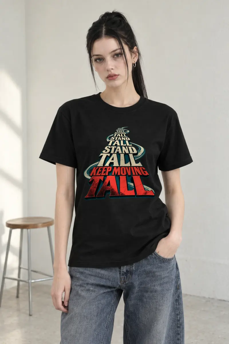 "Stand Tall" Heavyweight Unisex Crewneck T-shirt