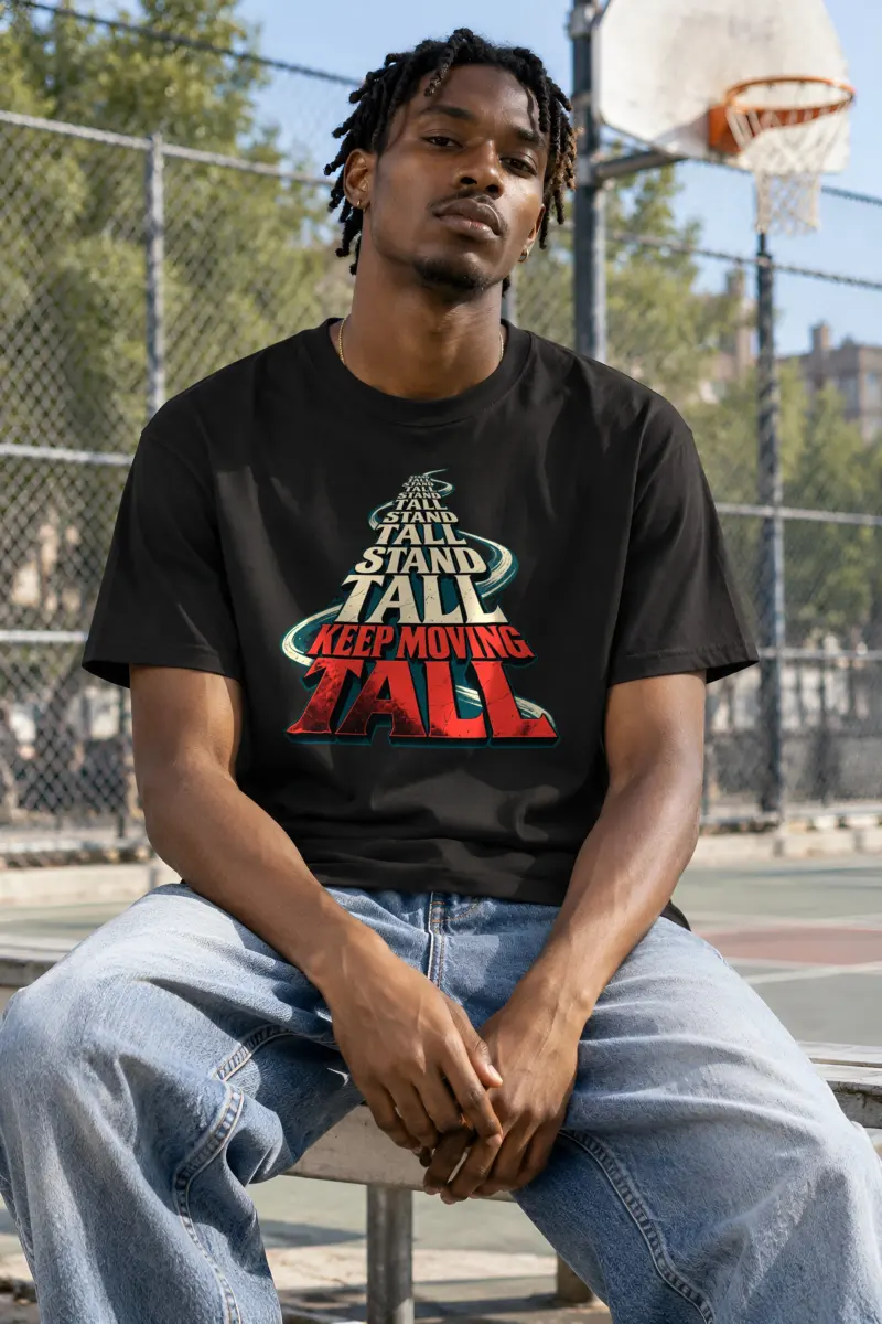 "Stand Tall" Heavyweight Unisex Crewneck T-shirt