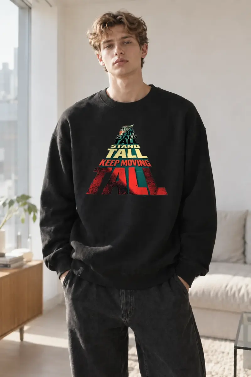 "Stand Tall Pyramid" Heavy Blend Unisex Crewneck Sweatshirt | Gildan 18000