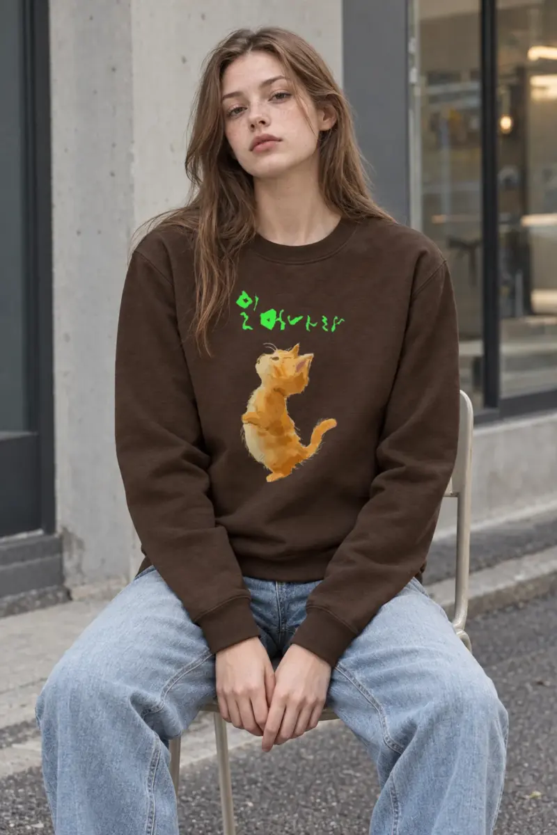 "Stand Up Kitten" Heavy Blend Unisex Crewneck Sweatshirt