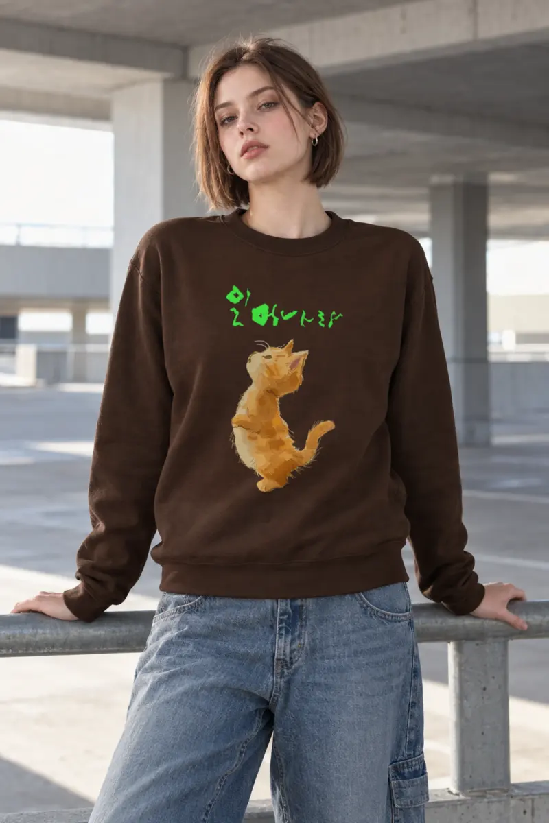 "Stand Up Kitten" Heavy Blend Unisex Crewneck Sweatshirt