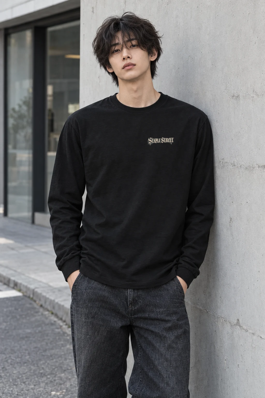 "STAPLE STREET AFTER THE RAIN" Unisex Longsleeve T-shirt