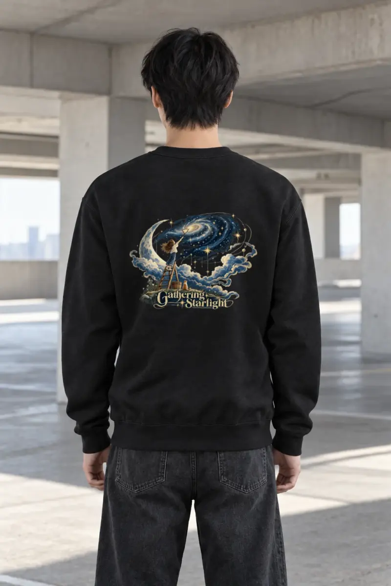 "Star Gathering Ladder" Heavy Blend Unisex Crewneck Sweatshirt | Gildan 18000
