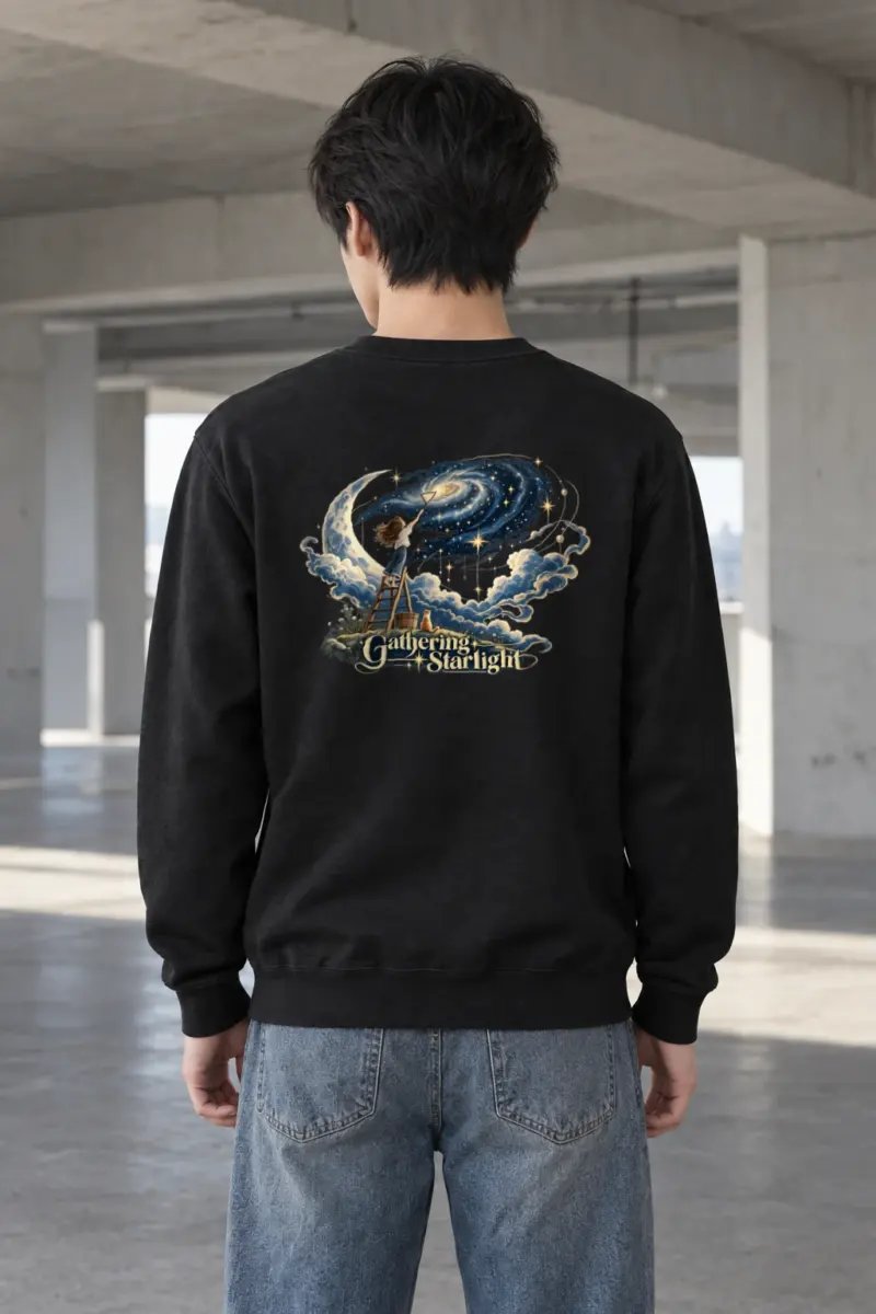 "Star Gathering Ladder" Heavy Blend Unisex Crewneck Sweatshirt