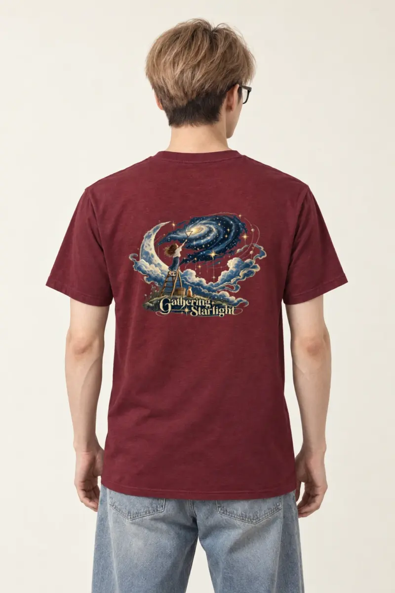 "Star Gathering Ladder" Heavyweight Unisex Crewneck T-shirt