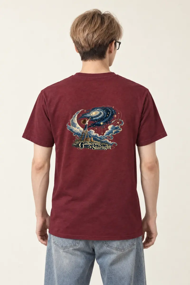 "Star Gathering Ladder" Heavyweight Unisex Crewneck T-shirt