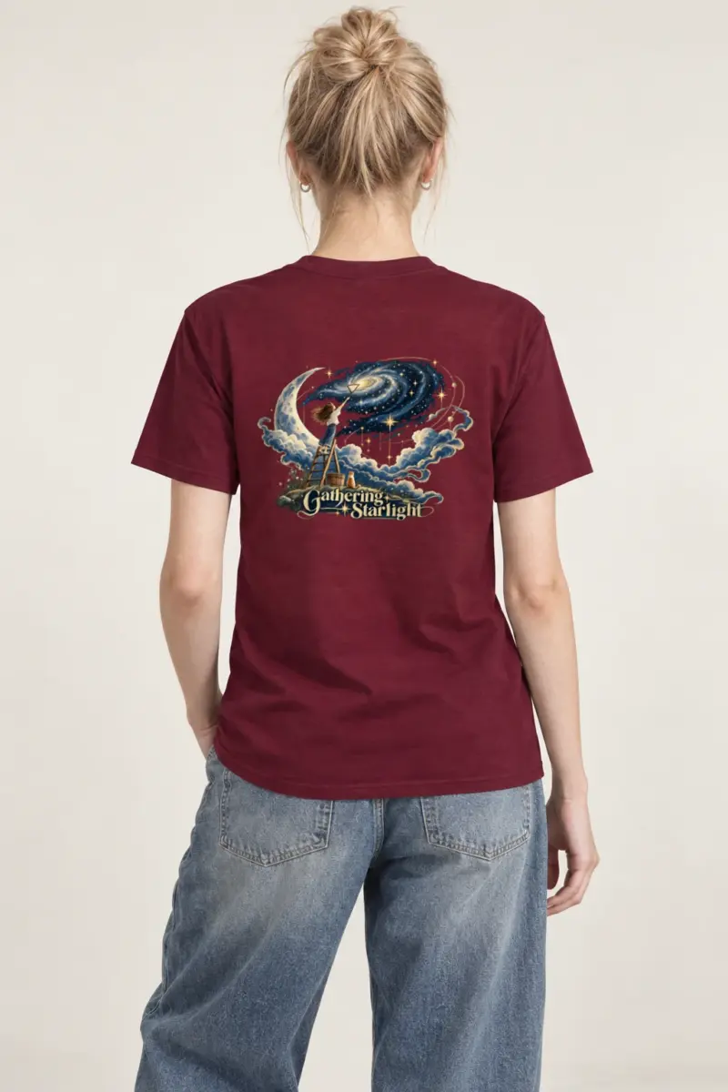 "Star Gathering Ladder" Heavyweight Unisex Crewneck T-shirt