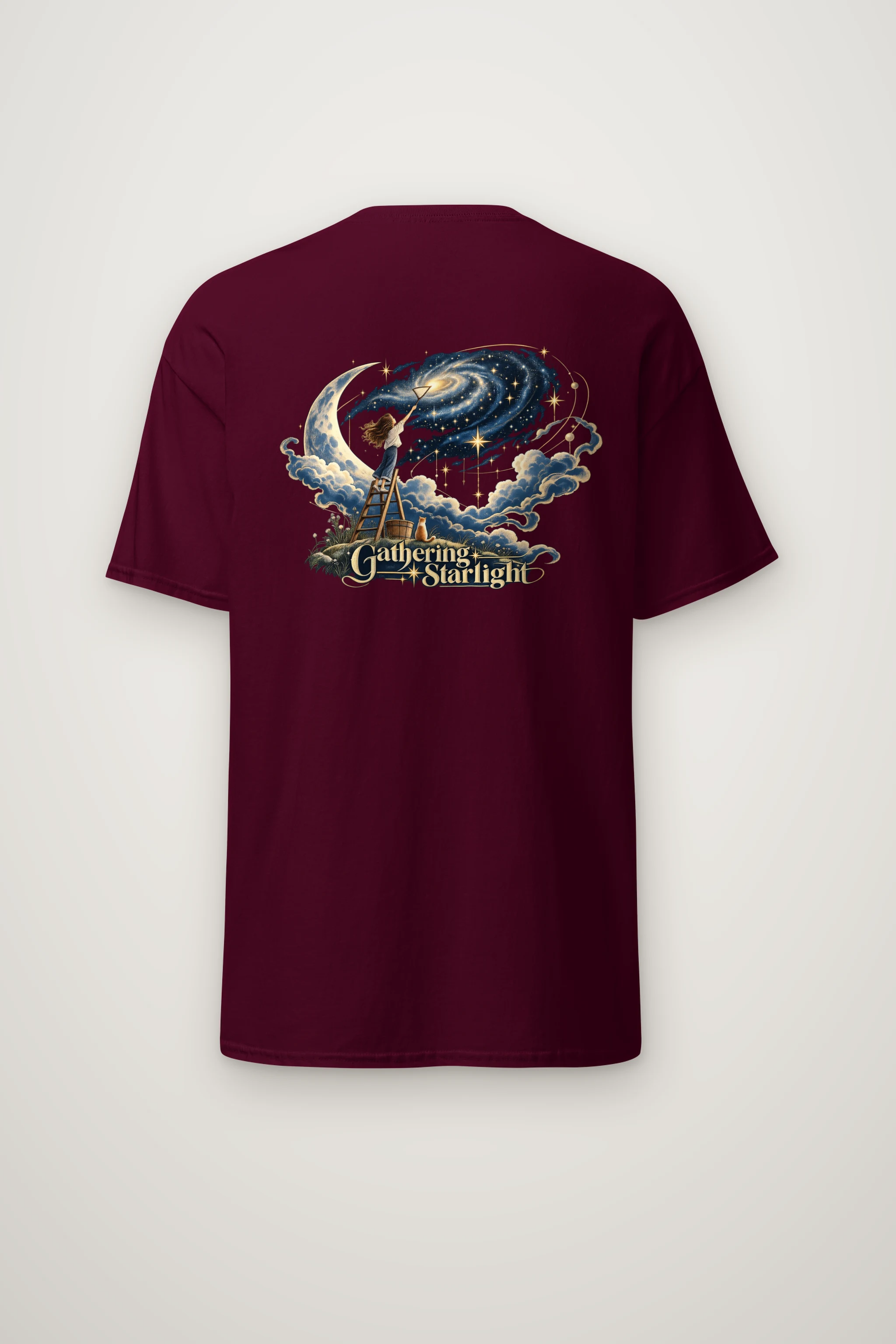 "Star Gathering Ladder" Heavyweight Unisex Crewneck T-shirt