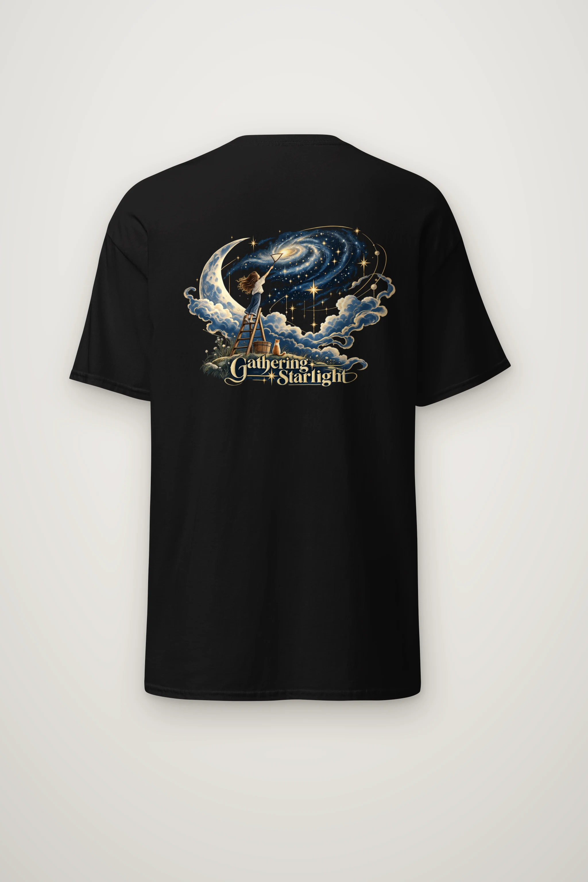 "Star Gathering Ladder" Heavyweight Unisex Crewneck T-shirt