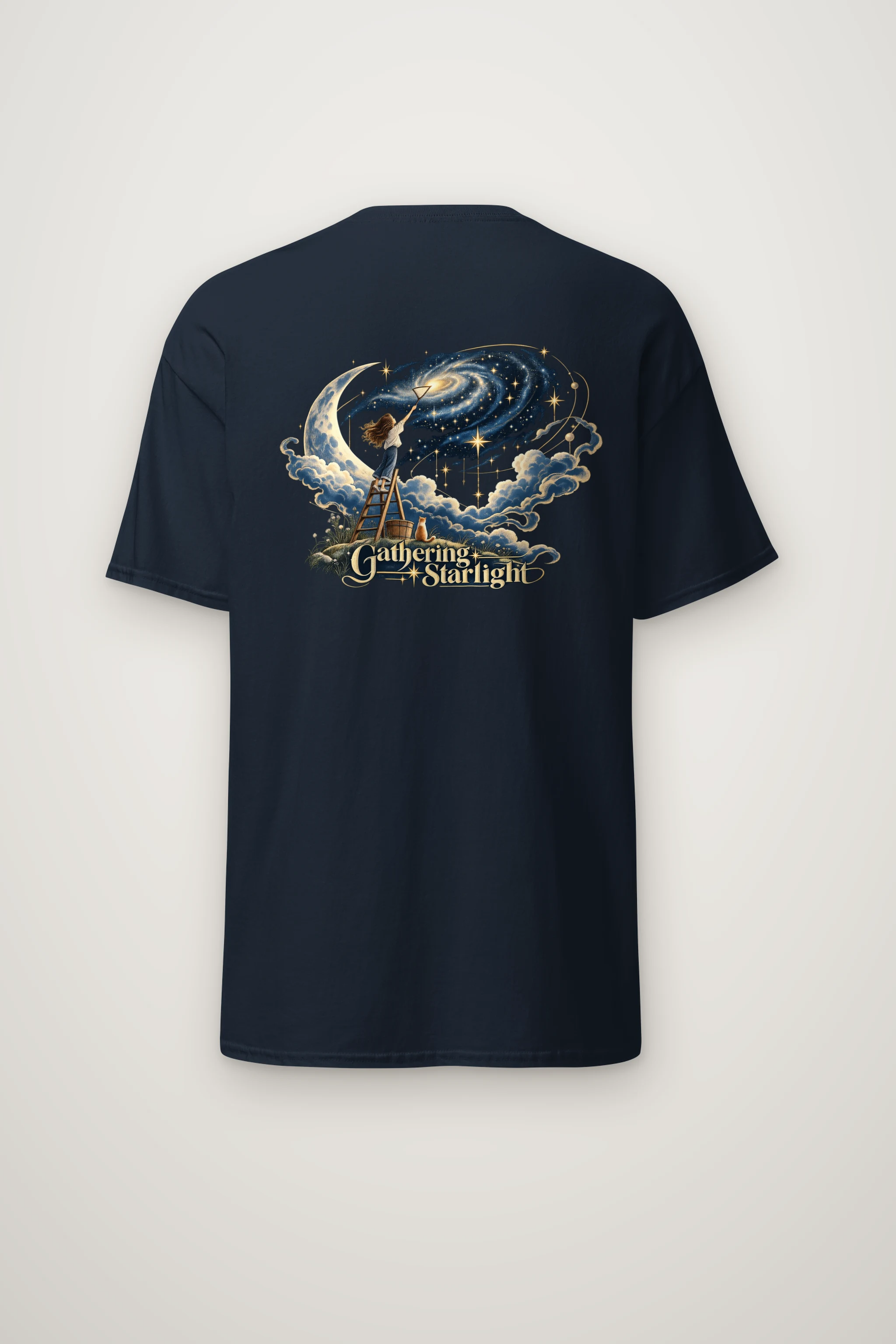 "Star Gathering Ladder" Heavyweight Unisex Crewneck T-shirt