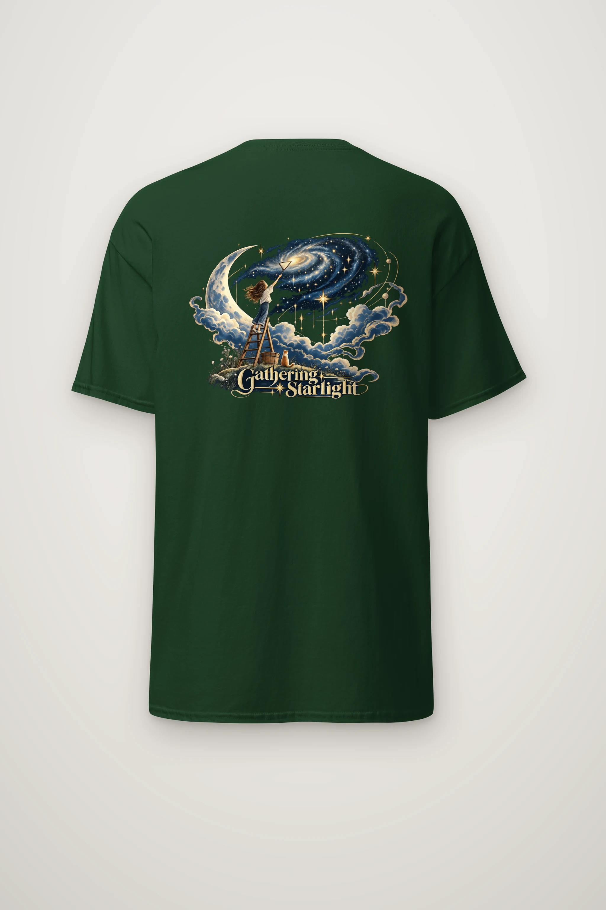 "Star Gathering Ladder" Heavyweight Unisex Crewneck T-shirt