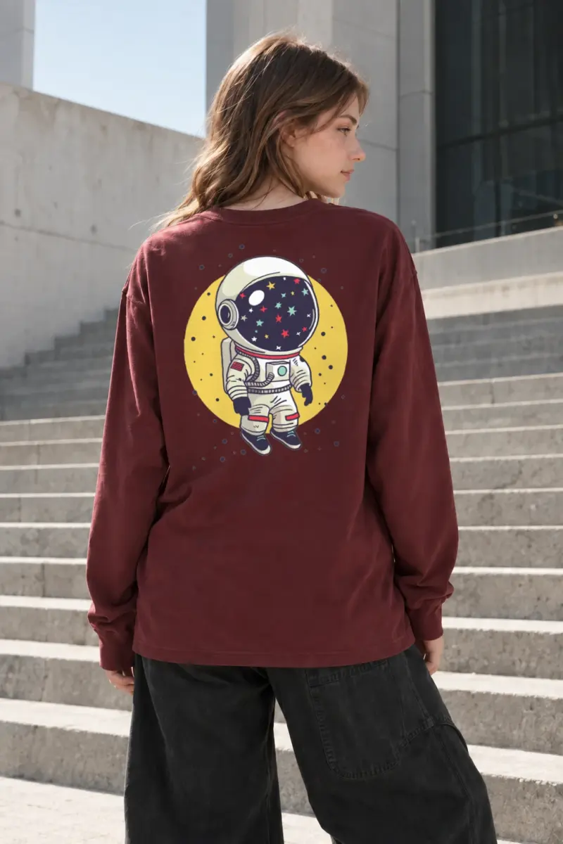 "Starbound Astronaut" Unisex Longsleeve T-shirt | Gildan 2400