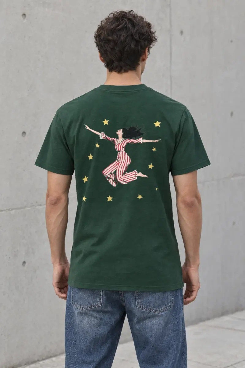 "Starbound Leap" Heavyweight Unisex Crewneck T-shirt | Gildan 5000