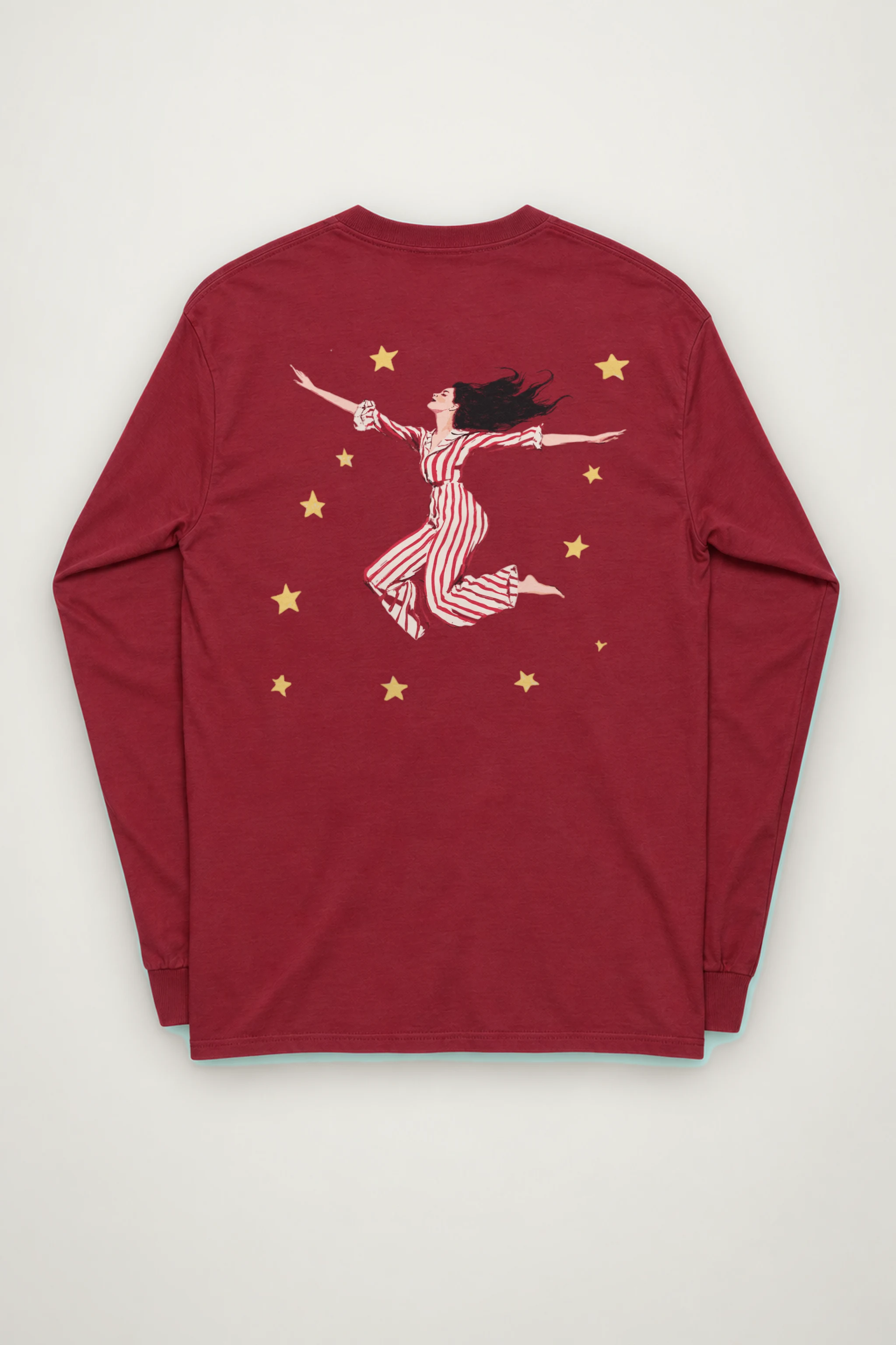 "Starbound Stripe Leap" Unisex Longsleeve T-shirt
