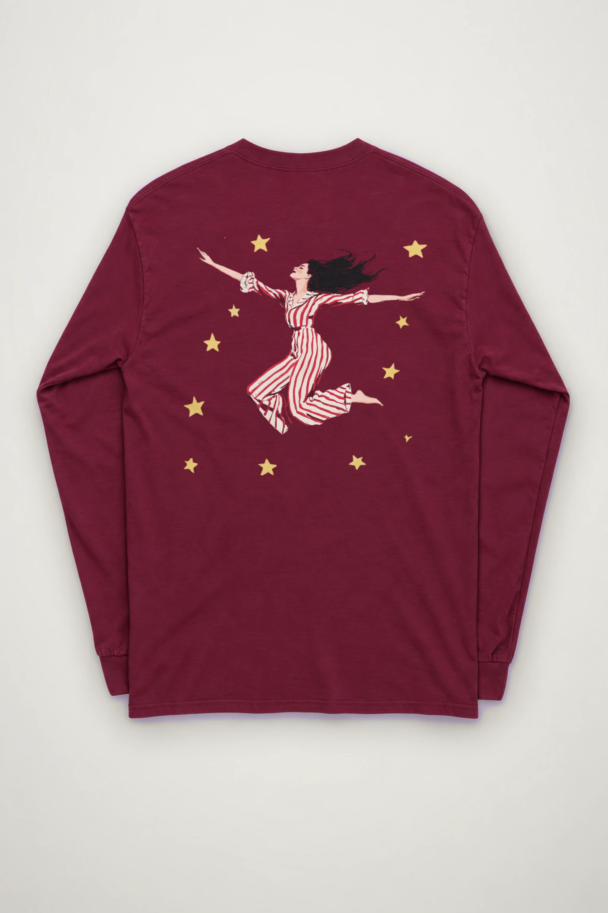 "Starbound Stripe Leap" Unisex Longsleeve T-shirt