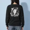 "Starlit Wavy Hair" Heavy Blend Unisex Crewneck Sweatshirt | Gildan 18000