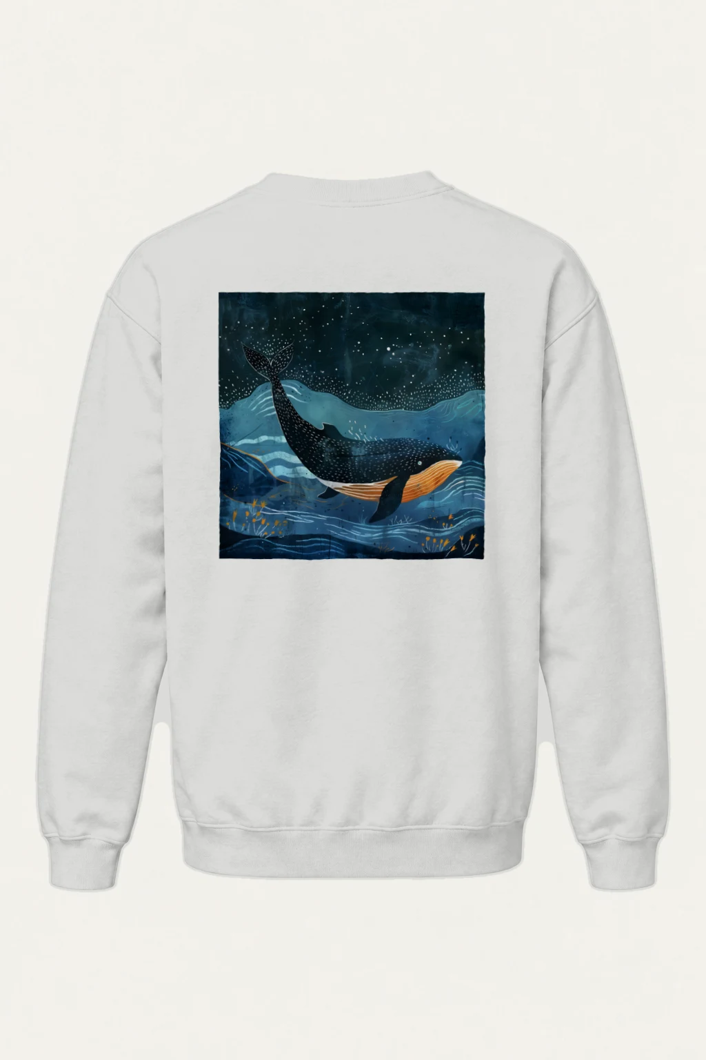 "Starry Orca" Heavy Blend Unisex Crewneck Sweatshirt | Gildan 18000