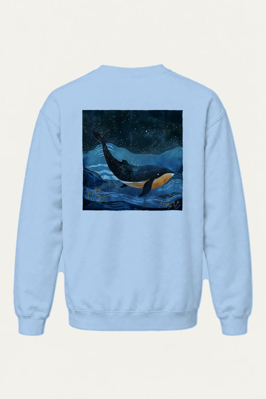 "Starry Orca" Heavy Blend Unisex Crewneck Sweatshirt | Gildan 18000