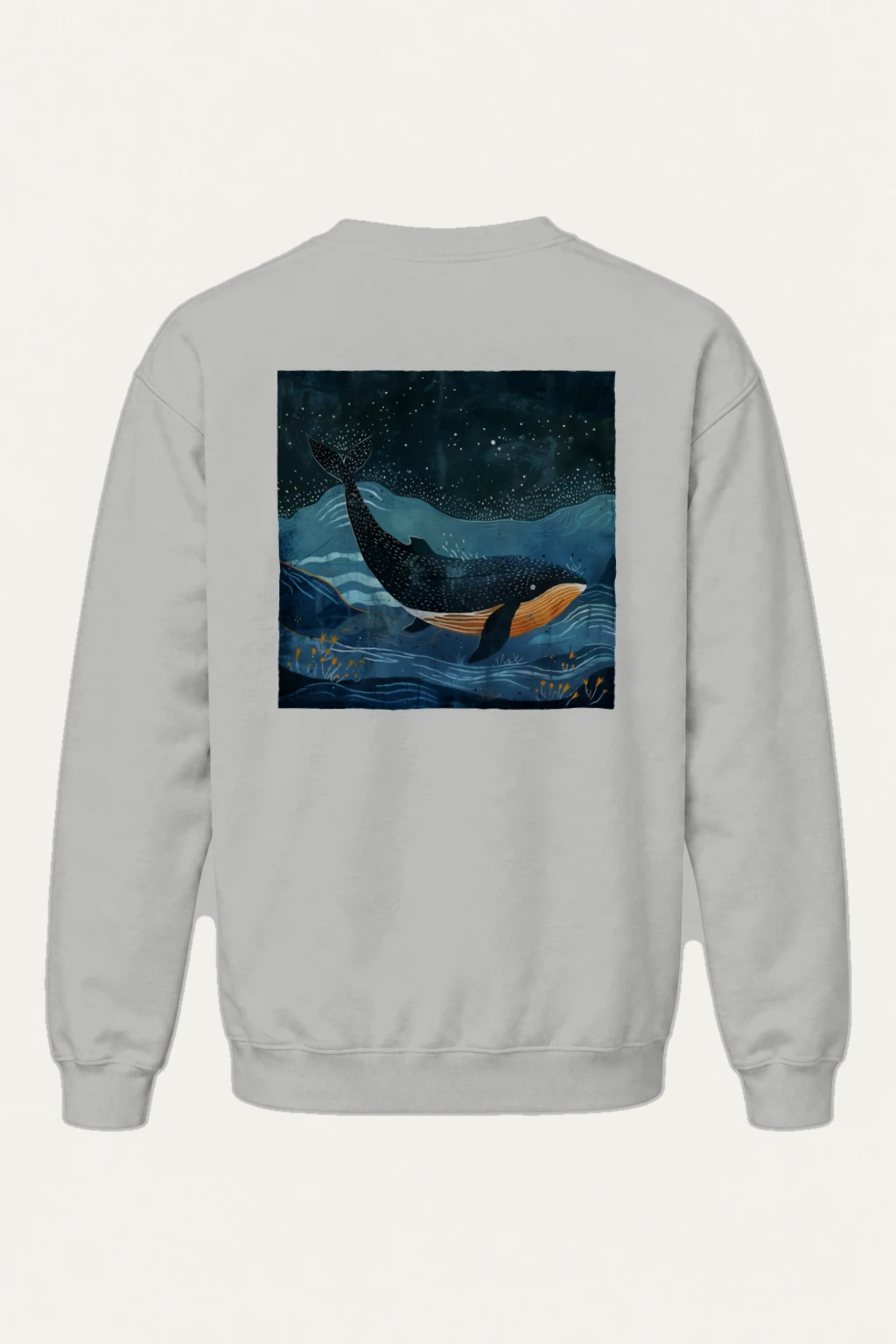 "Starry Orca" Heavy Blend Unisex Crewneck Sweatshirt | Gildan 18000