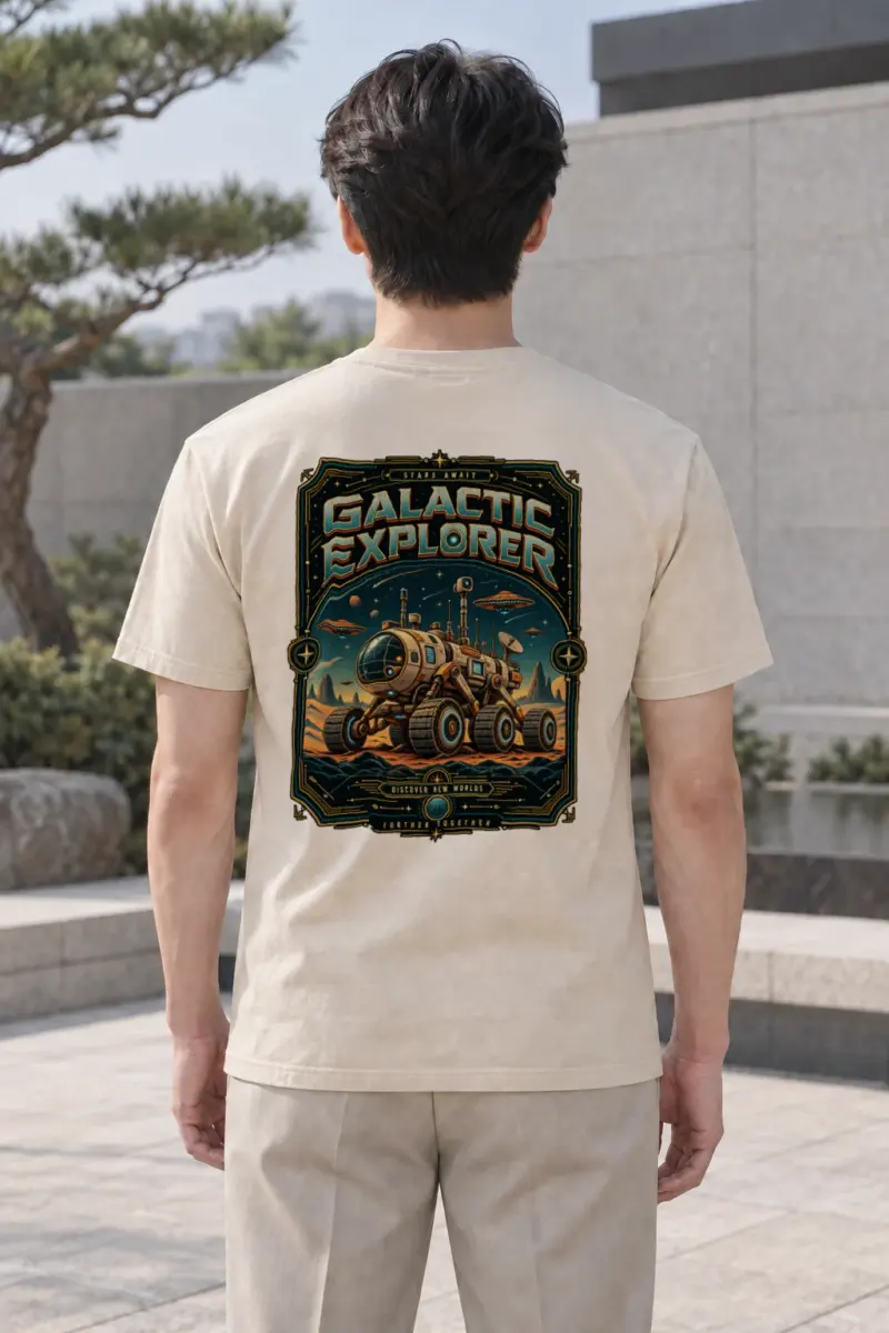 "Stars Await" Heavyweight Unisex Crewneck T-shirt | Gildan 5000