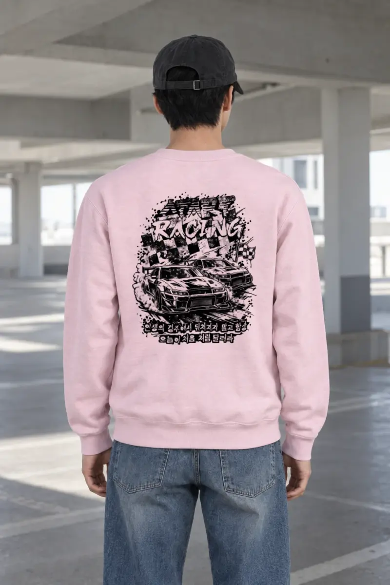 "Start Racing Drift" Heavy Blend Unisex Crewneck Sweatshirt | Gildan 18000