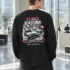 "Start Racing" Unisex Longsleeve T-shirt | Gildan 2400