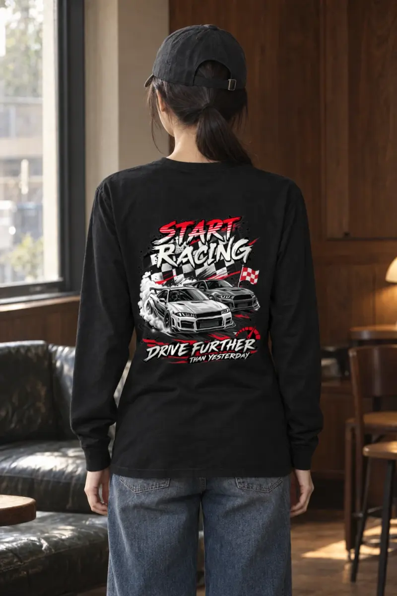 "Start Racing" Unisex Longsleeve T-shirt