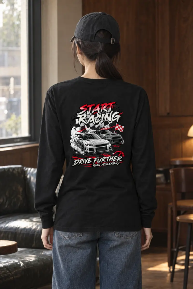 "Start Racing" Unisex Longsleeve T-shirt