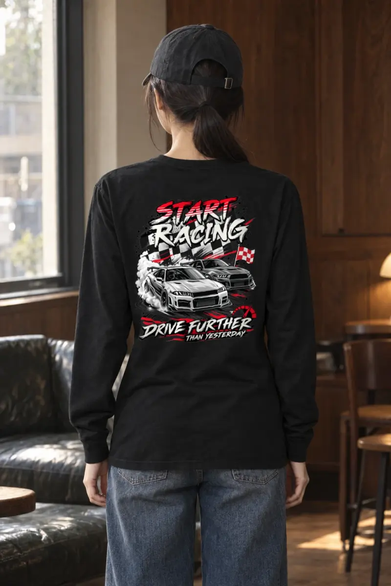 "Start Racing" Unisex Longsleeve T-shirt
