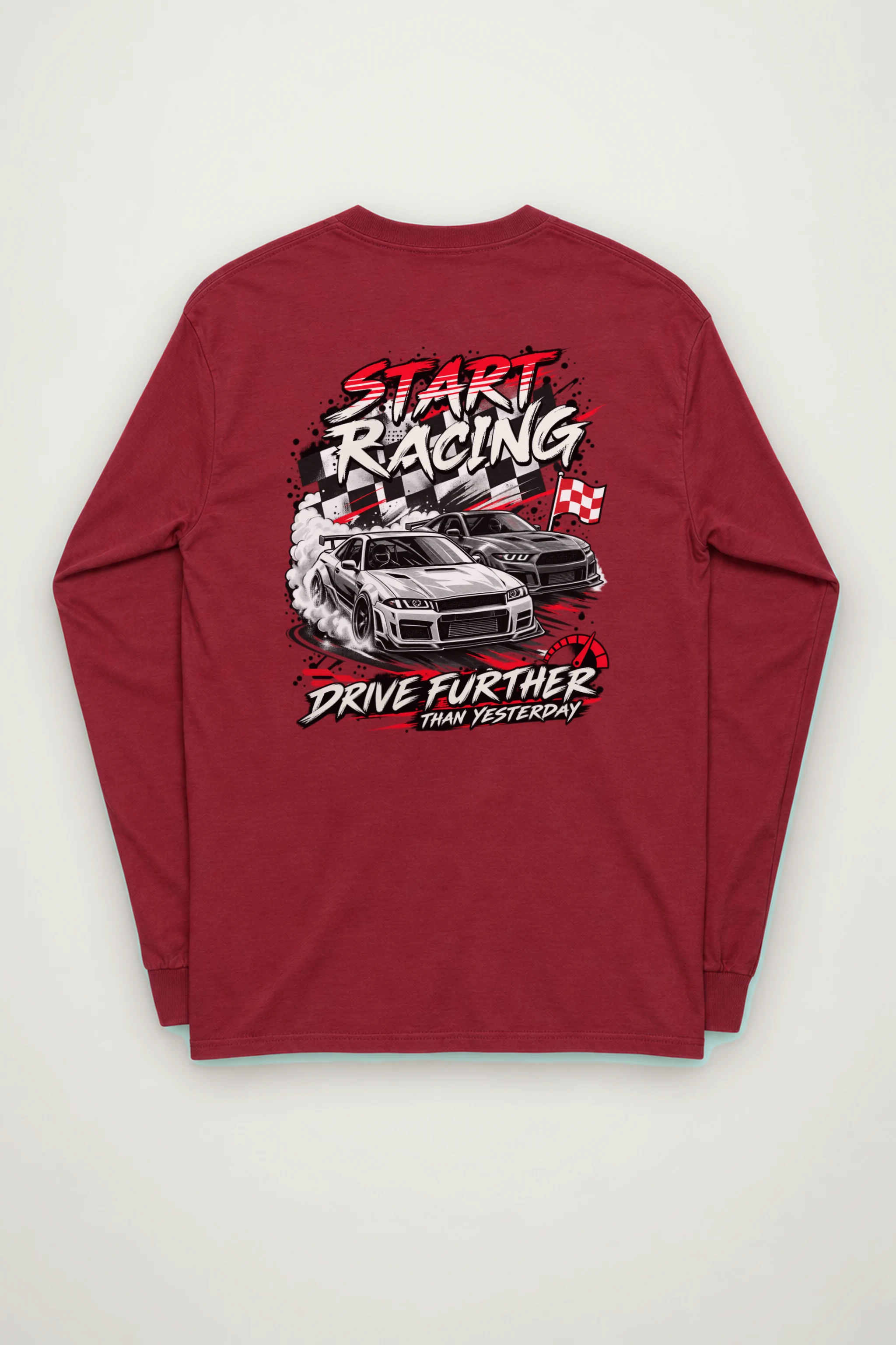 "Start Racing" Unisex Longsleeve T-shirt