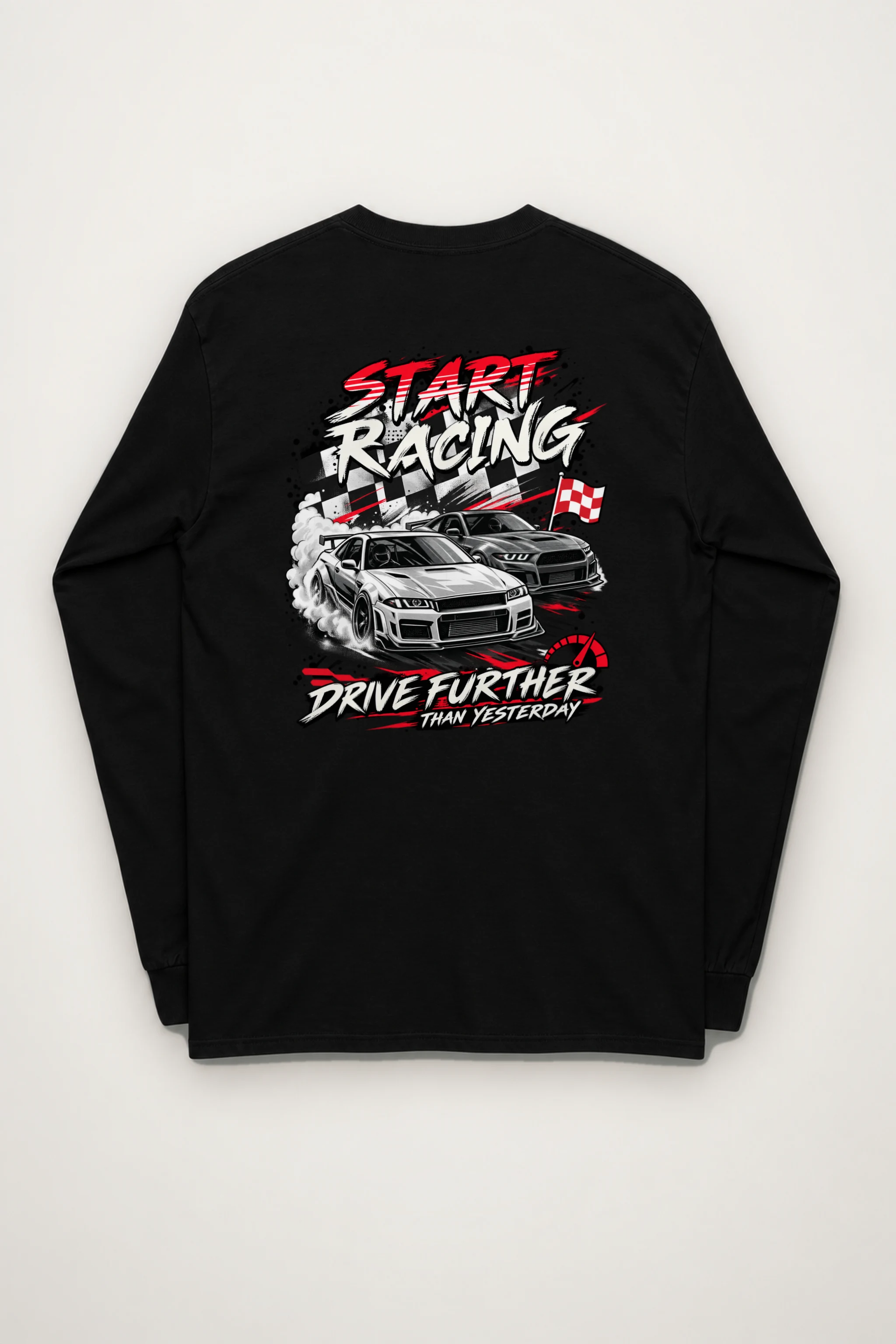 "Start Racing" Unisex Longsleeve T-shirt