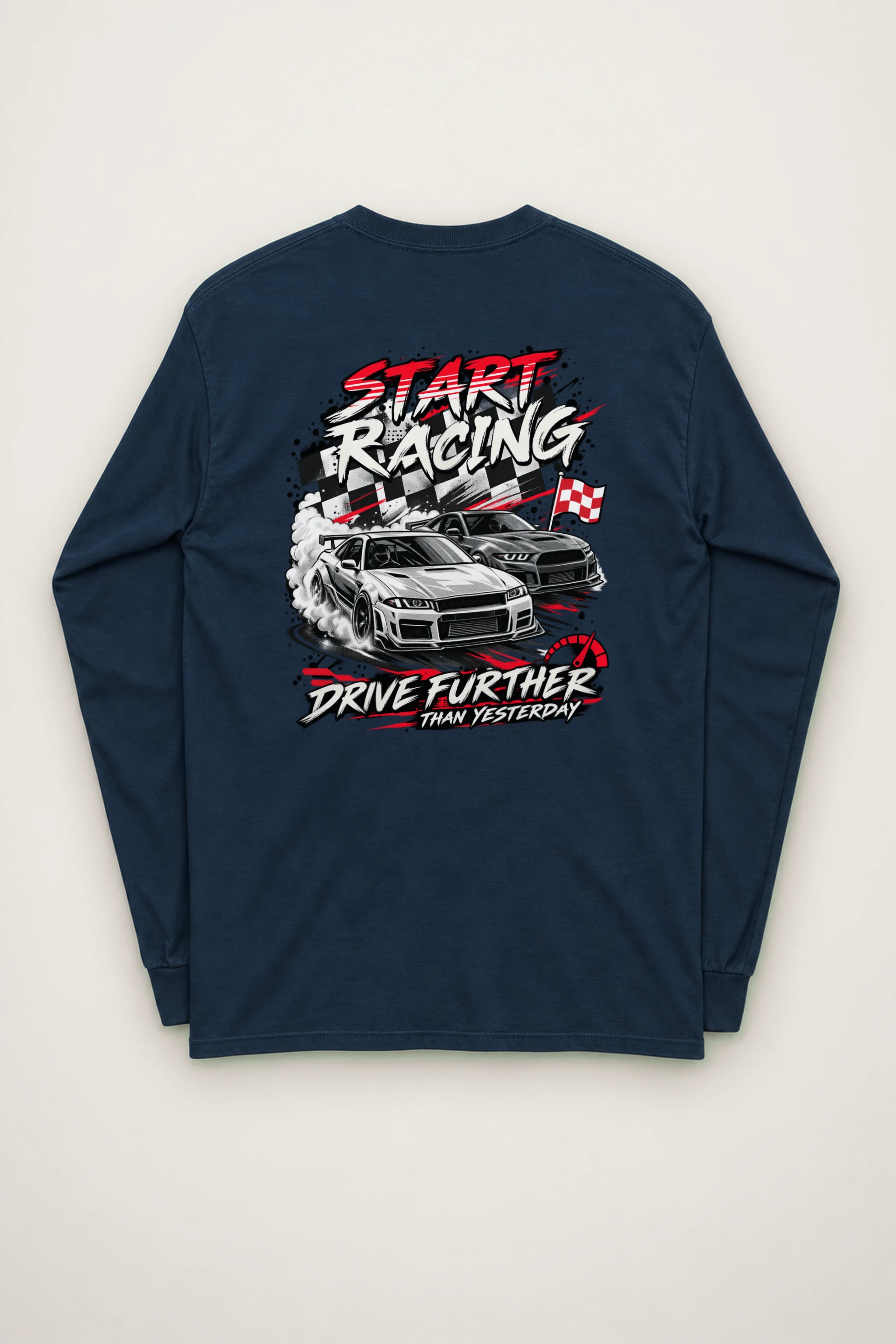 "Start Racing" Unisex Longsleeve T-shirt