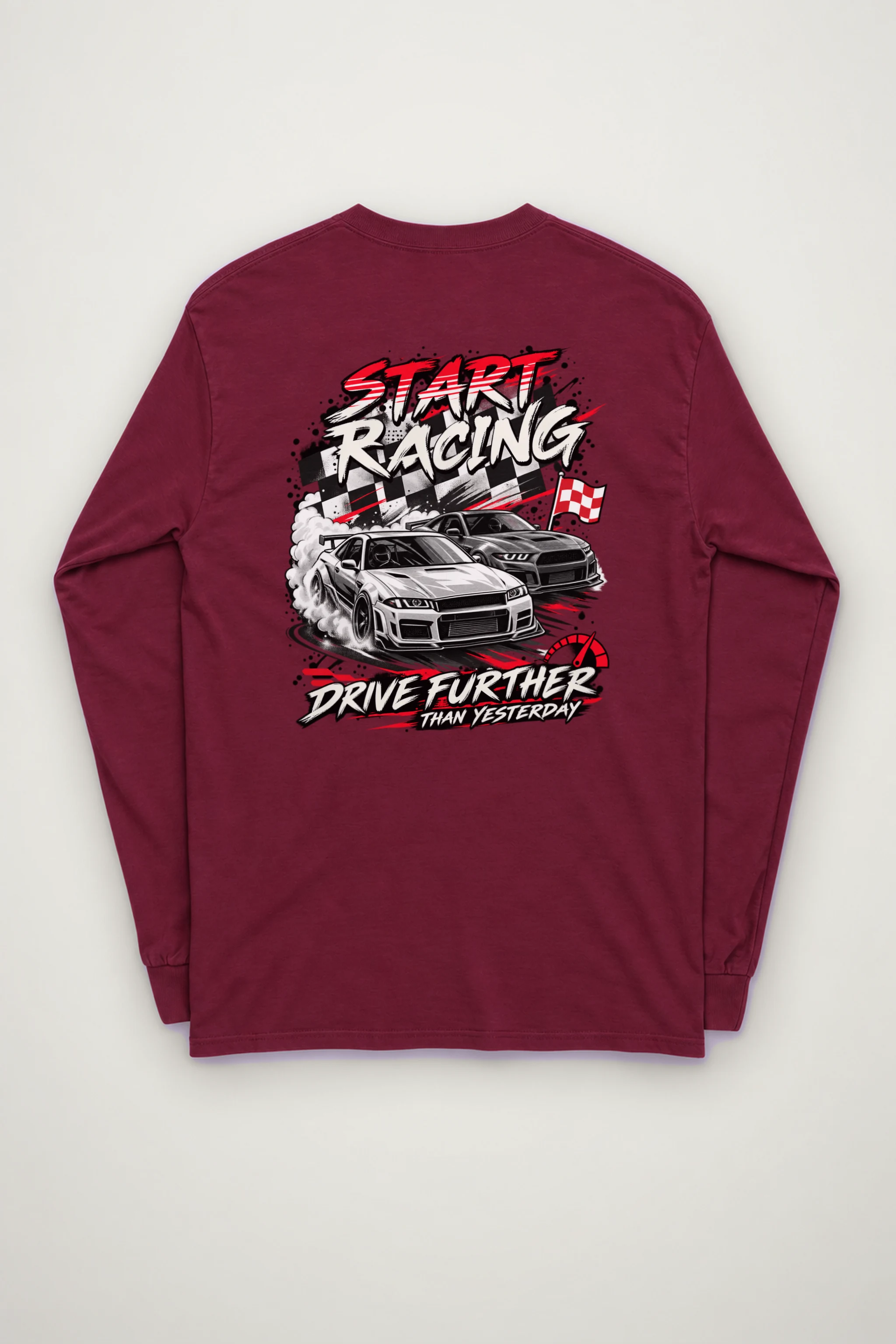 "Start Racing" Unisex Longsleeve T-shirt