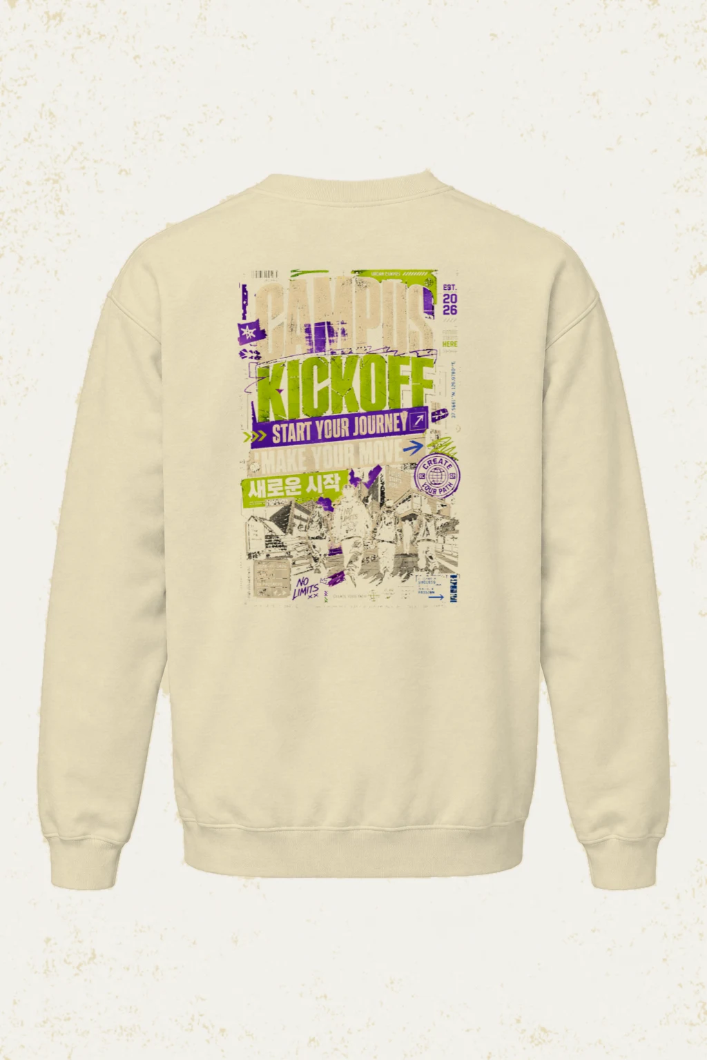 "Start Your Journey" Unisex Sponge Fleece Crewneck Sweatshirt | Bella + Canvas 3901